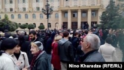 Сторонники телеканала "Рустави-2"