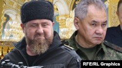 Рамзан Кадиров (л) і Сергій Шойгу, фотоколаж