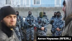 Обыски в Бахчисарае, во время которых был арестован Сервер Мустафаев, 21 мая 2018 года