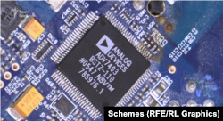 Мікросхема компанії Analog Devices (США), яка була знайдена в іранському дроні Mohajer-6