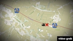 Місце, в якому бойовики перекрили проїзд Бахмутською трасою