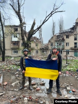 Геннадій Поцап на деокупованій території