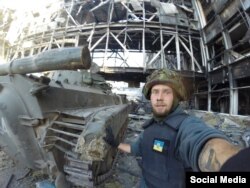 Євген Лата під час служби у 2014-му