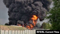 Пожежа на нафтобазі у Воронежі, Росія, червень 2023 року. Фото ілюстративне