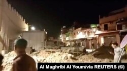 Наслідки землетрусу в Марракеші, кадр із відео, опублікованого жителями в соцмережах