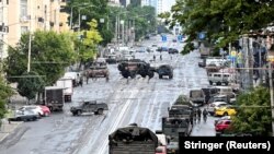 Ростов-на-Дону во время захвата города силами ЧВК "Вагнер". 24 июня 2022 года