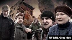 Ці люди досі живуть у майже повністю зруйнованому російською армією Оріхові. Допомагають один одному і годують покинутих тварин (колаж) 