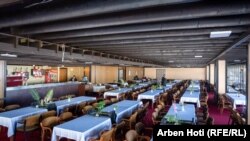 Pogled na hotelski restoran, januar 2024.