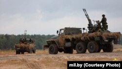 Військові навчання «Взаємодія-2023» у Білорусі, серпень 2023 року. Фото білоруського Міноборони