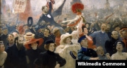 Картина українського художника Іллі Ріпина (Рєпіна), «Маніфестація 17 жовтня 1905 року»