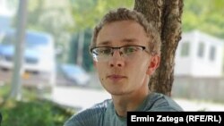 Dmitri je jedini Rus u prihvatnom centru za migrante "Ušivak" pored Sarajeva, juni 2024.