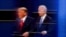 Дональд Трамп и Джо Байден накануне дебатов в ходе предыдущей президентской кампании, 2020 год