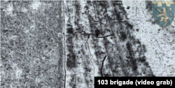 Скиди з дронів 103 бригади ТРО на позиції російських військ під Новоселівським, Кремінський фронт, січень 2024 року