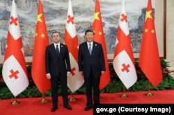 Грузинський прем’єр Іраклій Гарібашвілі з президентом Китаю Сі Цзіньпінем
