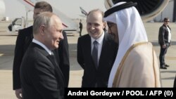 Владимир Путин и президент ОАЭ Мухаммед бен Заид Аль Нахайян