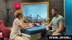 Adi Selman i Aida Đugum u studiju Radija Slobodna Evropa