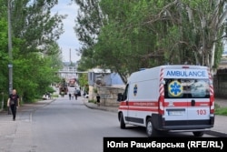 Машина швидкої допомоги на місці події