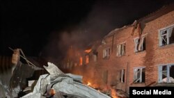 Наслідки ракетного удару по селищу Великий Бурлук Харківської області, 14 лютого 2023 року