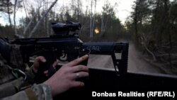 Трофейний АК-12, який дістався українському військовому під час невдалого російського штурму