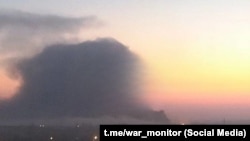 Удар по нефтебазе в Гвардейском, архивное фото