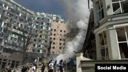 Наслідки російського ракетного удару по дитячій лікарні «Охматдит». Київ, 9 липня 2024 року