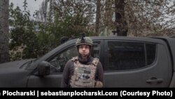 Украинский волонтёр Микола Могилевский. Часов Яр. Октябрь 2023