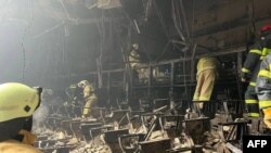 Наслідки пожежі в глядацькій залі «Крокус Сіті Хол» під Москвою. 23 березня 2024 року