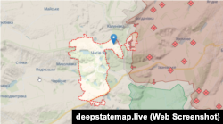 Часів Яр на мапі DeepState, 28 червня 2024 року