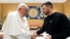 VATICAN – Pope Francis meets with Ukrainian President Volodymyr Zelenskyy, at the Vatican, May 13, 2023