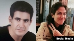 Farzad Safi Khanpor (left) and Atekeh Rajabi