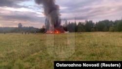 Місце падіння літака з Пригожиним на борту, 23 серпня 2023 року