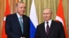 Президент Туреччини Реджеп Ердоган (л) і його російський колега Володимир Путін, архівне фото