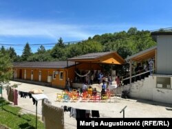 Proslava Bajrama u kampu u blizini Sarajeva, 18. juni 2024.