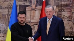 Президенти України і Туреччини Володимир Зеленський і Реджеп Ердоган, Стамбул, 8 березня 2024 року
