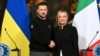 Президент України Володимир Зеленський і прем’єр-міністр Італії Джорджа Мелоні. Рим, 13 травня 2023 року