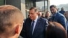 Milorad i Igor Dodik na ulazu u zgradu Suda i Tužiteljstva BiH u Sarajevu, 20.12.2023.