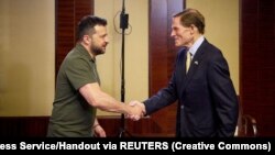 სენატორი ბლუმენტალი ხვდება უკრაინის პრეზიდენტს, ვოლოდიმირ ზელენსკის. კიევი, 23 აგვისტო, 2023 წელი