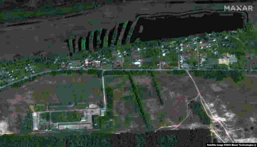 Снимки деревни Корсунка. 15 мая и 6 июня.