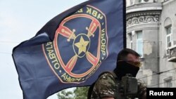 Прапор угруповання «ПВК Вагнера» під час червневого заколоту в Ростові-на Дону, фото ілюстративне