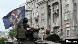 «Вагнерівці» в російському Ростові-на-Дону під час спроби заколоту, 24 червня 2023 року