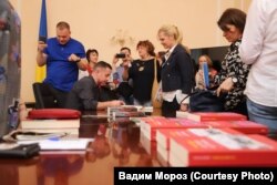 Сергій Жадан на зустрічі з читачами в Римі, травень 2018 року. Автор Вадим Мороз