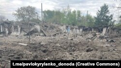 Наслідки обстрілу Торецька російськими військами, 11 травня 2023 року