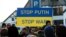 Під час акції протесту в столиці Ісландії у день масштабного вторгнення Росії до України. Рейк'явік, 24 лютого 2022 року