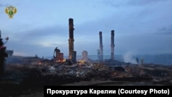 Старинное поморское село Гридино после пожара 24 мая 2024 года.