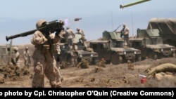 Stinger в руках американского пехотинца