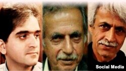 عزیز قاسمزاده (چپ)، انوش عادلی (وسط) و محمود صدیقیپور