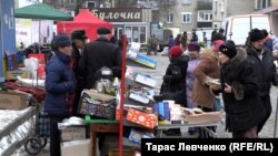 Один із ринків Куп’янська, лютий 2023 року