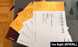 Diplome koje je Andrej osvojio na poslednjoj olimpijadi, 20.6.2024.