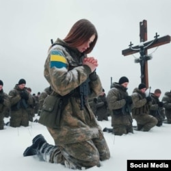 Фейкова картинка згенерована штучним інтелектом, поширена з підписом: «Авдіївка просить молитви»