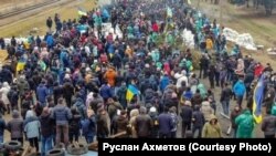 Акція «Мелітополь – це Україна», архівне фото, 2022 рік